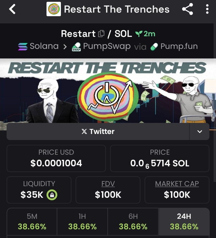 BigDefistepper's tweet image. $RESTART isn’t just a coin, it’s a mindset new chances, new wins From red charts to green dreams it’s time to $RESTART your portfolio 😎💎

7wCRKf8EJ5QnhrbWPD7fUQdKKm1sejDHtfaUZRCjpump