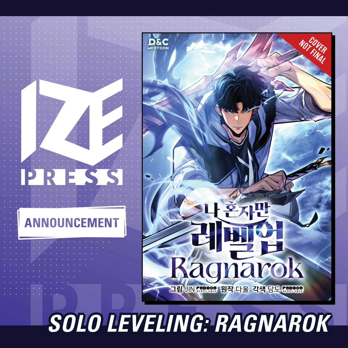 izepress's tweet photo. NEW MANHWA ANNOUNCEMENT: Solo Leveling: Ragnarok

The highly anticipated sequel to the hit fantasy series Solo Leveling! Follow Jinwoo Sung’s son as he discovers the truth behind his lineage and the weight of the legacy he never asked for. https://t.co/Iu0h7L0nUu
