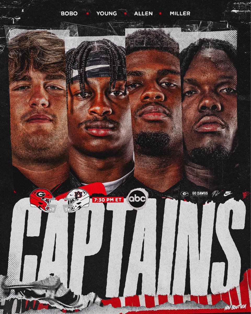GeorgiaFootball's tweet image. Captains - Auburn 

#GoDawgs