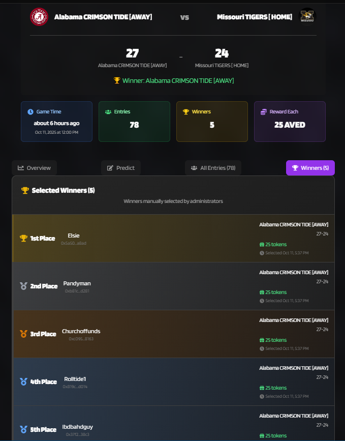 dcommunity_main's tweet image. A little birdie told me some Winner Emails just went out 🥳 #RollTide