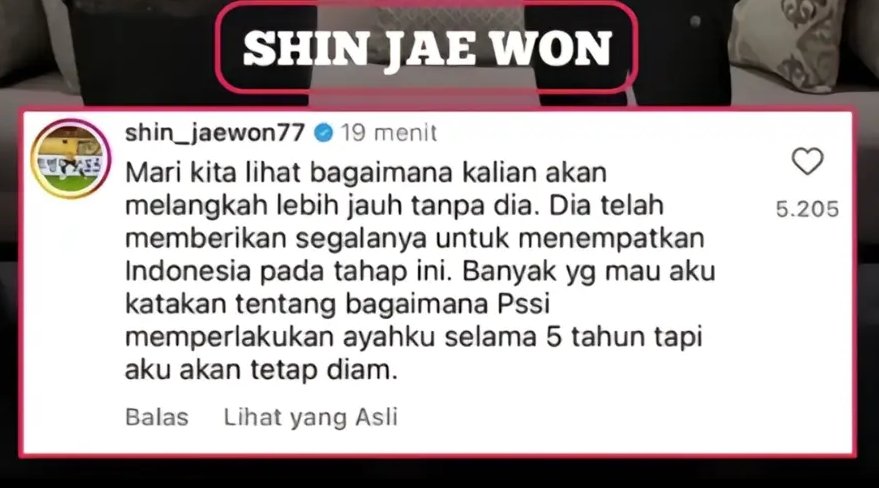 Shin Jaewon was right
#TimnasIndonesia #TimnasDay #KluivertOut #ErickOut