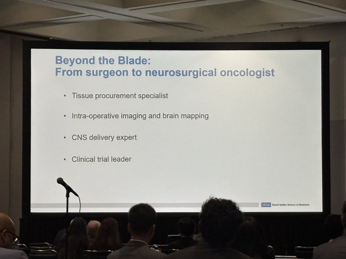 hadjiMDPhD's tweet image. Dr. Linda Liau helping us define our role beyond the blade as brain tumor surgeons but true neurosurgical oncologists! @NSTumorSection