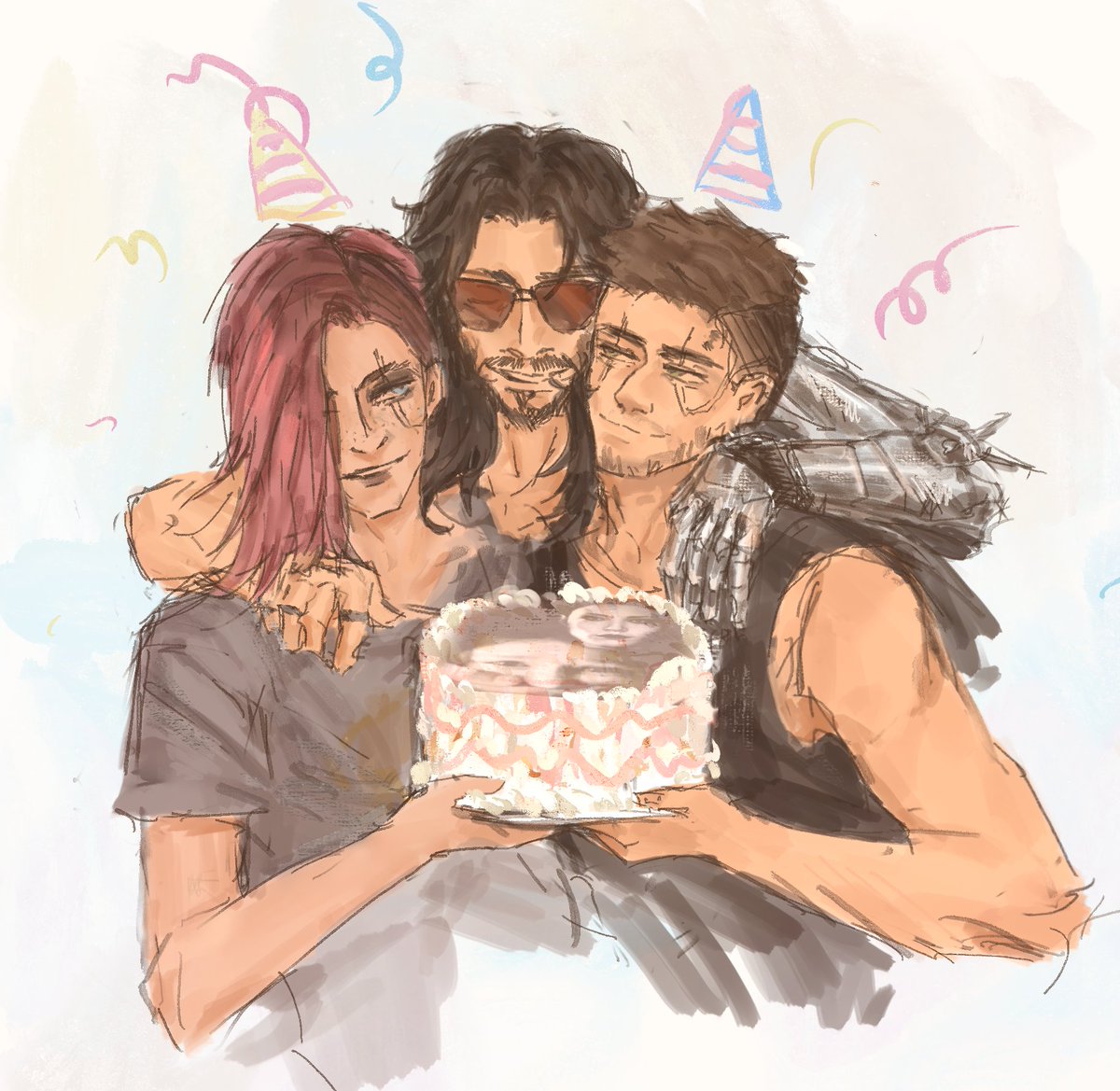 Hotdoggy573587's tweet image. happy birthday to V 🎂)
#Cyberpunk2077