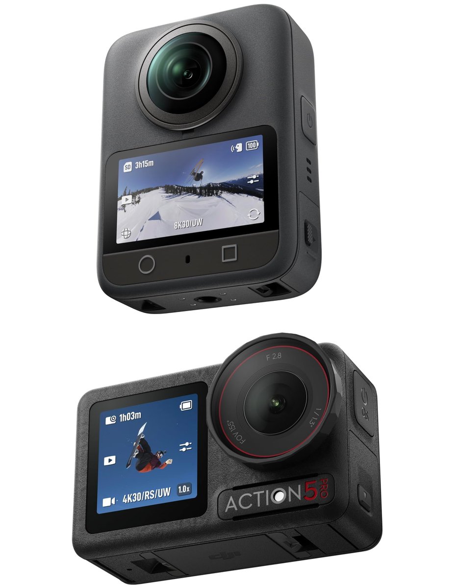 HelpMeFindDeals's tweet image. Top 5 DJI Osmo Action Camera Deals: amzn.to/4iJLecv (Ad)

DJI Osmo 360 Standard Combo, for $412.49 (25% off)

DJI Osmo Action 5 Pro Essential Combo, for $269 (21% off)

DJI Osmo Action 4 Standard Combo, for $229 (23% off)

DJI Osmo 360 Adventure Combo, for $524 (25% off)…