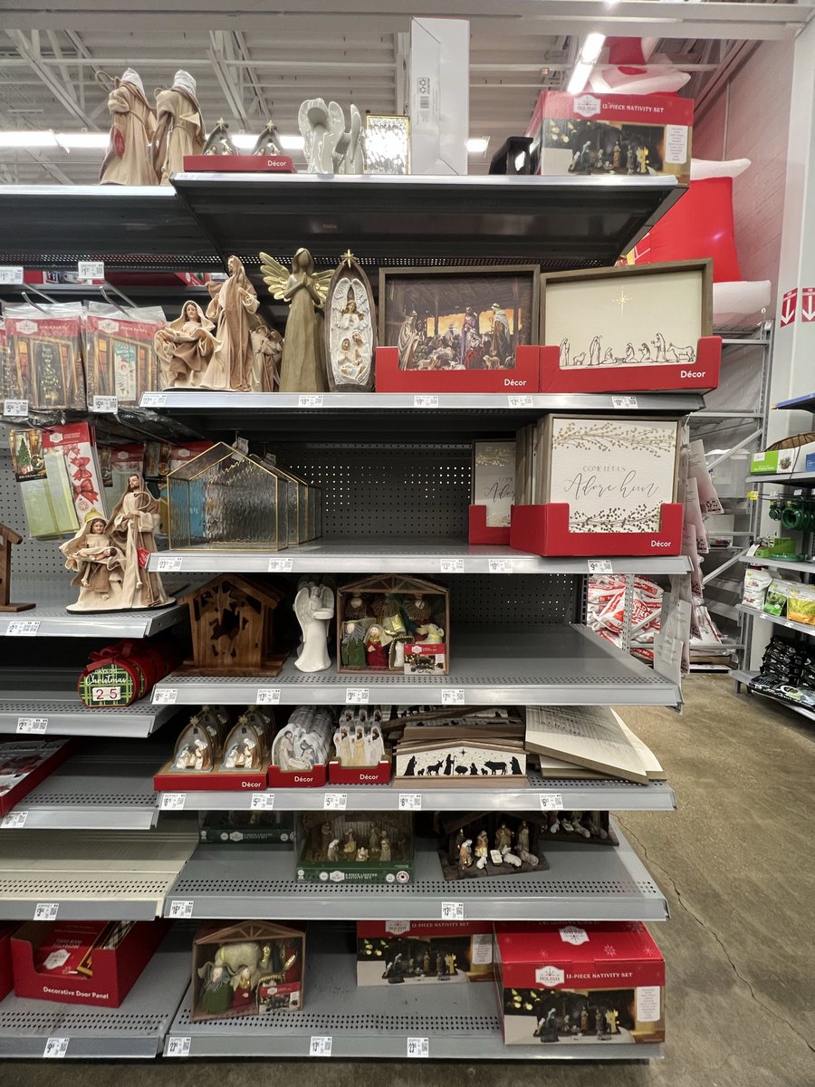 Christmas is in full effect in Walmart.