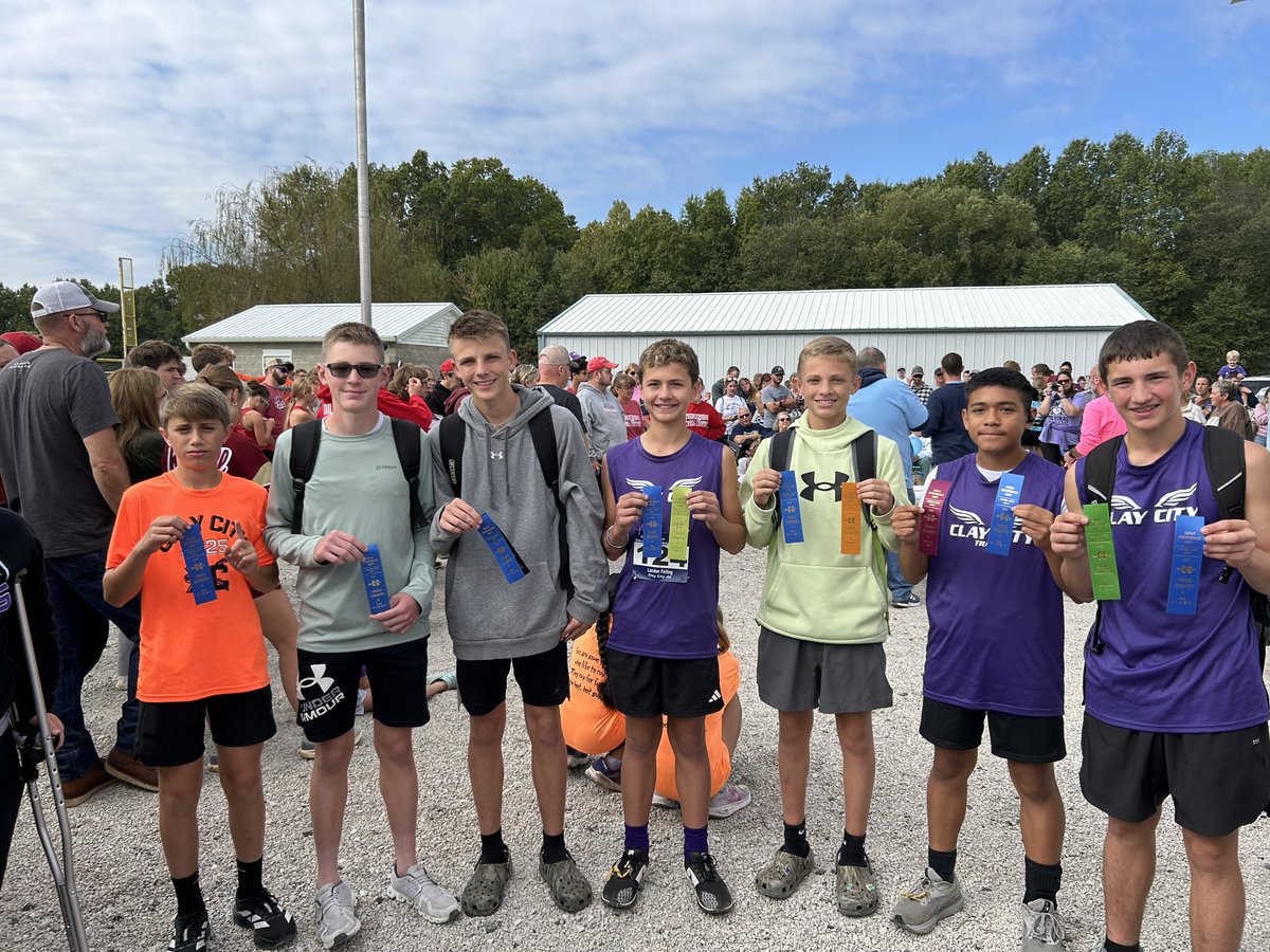 claycityeels's tweet photo. Congratulations to our JH boys XC team on winning SWIAC! https://t.co/FFIO5oACGf
