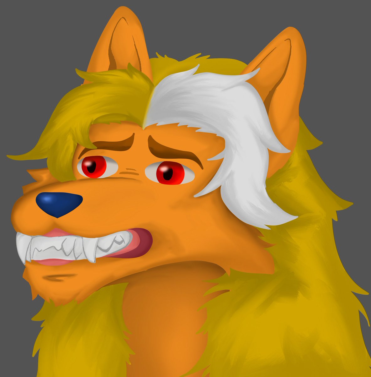 Apollomon_Bs's tweet photo. Un dibujo que hice de chill me dió risa jajajaj probando una forma diferente de dibujar solo con colores planos https://t.co/ZRpKyIxKWM