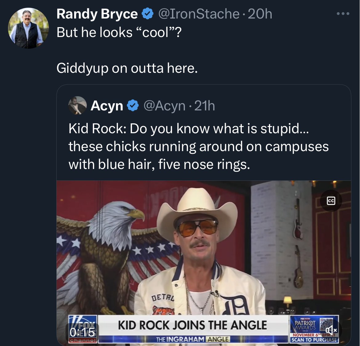 RealJamesHarris's tweet photo. Well #RandyBryce you #DeadBeatDad Kiddy Rock has $150 million dollars and you have? Four lost election soon to be five. #wiunion #wiright #wipolitics #Wigov #maga https://t.co/cTKXZh8Ekj