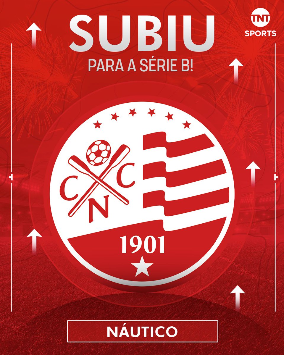 TNTSportsBR's tweet photo. OLHA O TIMBU NA SÉRIE B! ⬆️🅱️
O Náutico conseguiu o acesso e vai jogar a segunda divisão em 2026! #SérieC2025 #FutebolBrasileiro https://t.co/5MYjtU6Dow