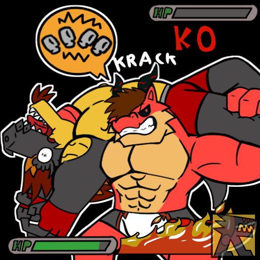 #Fanart have you ever felt your back aching and you just wanted to strech it? Yeah <a href="/WrestlingDrago1/">Wrestling Dragon</a> took it too literal...