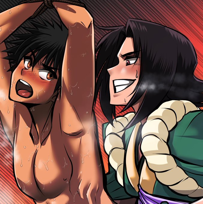 pixivリクエストで鎌足と弥助描いたよ!
pixivで見てね!⚠️♂❎♂ 