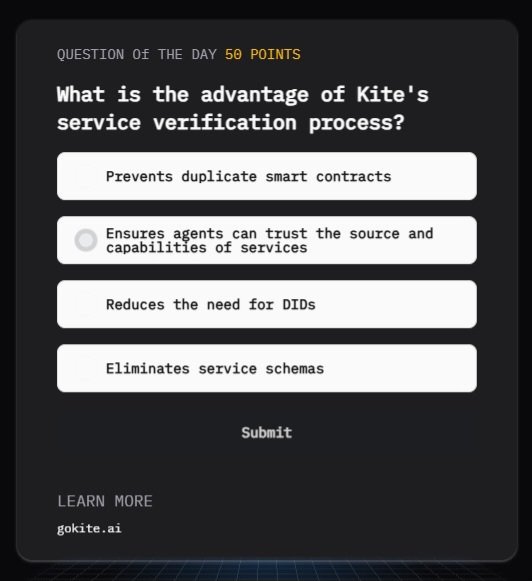 Hunter133105's tweet image. @GoKiteAI Today Kite AI quiz answer  #kiteai #Airdrop #ozonetestnet
What is the advantage of Kite&apos;s service verification process?