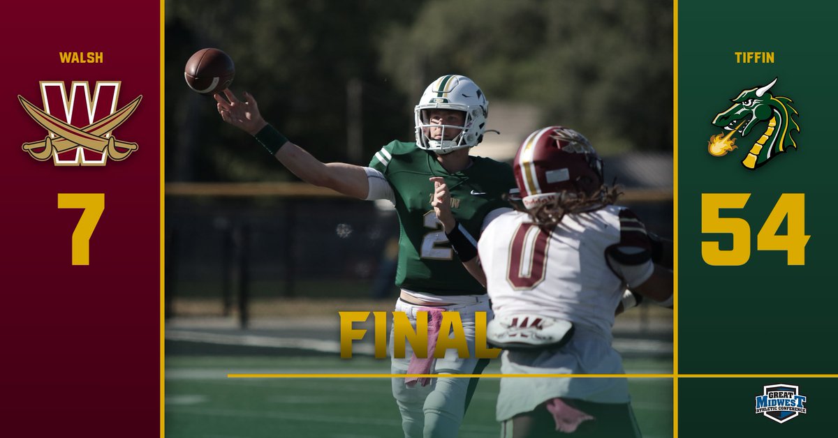Dragons dominate offensively and defensively in 54-7 win against Walsh 

gotiffindragons.com/news/2025/10/1…

#GoGons | #G_MACfb