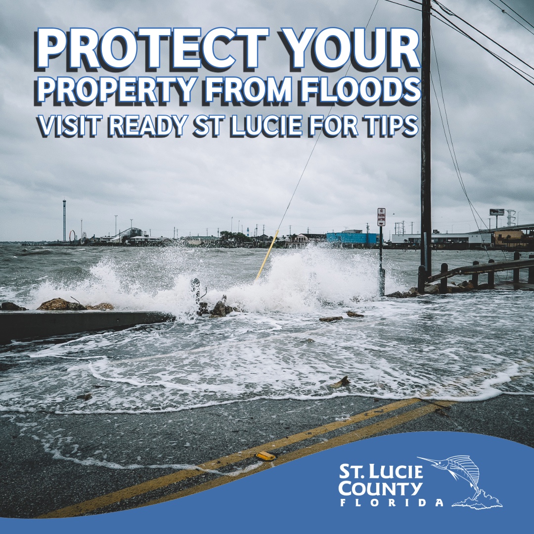StLucieGOV's tweet image. Keep your property secured! Floods pose a unique risk to your home, so it is important to have a flood mitigation plan in place for before the storm and recovery afterwards. Learn more by visiting ReadyStLucie.org

#StLucieCounty #EmergencyManagement #PublicSafety