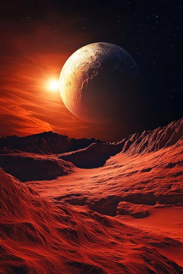 Red Planet Fantasy Landscape. Wall Art Prints: matthias-hauser.pixels.com/featured/red-p…