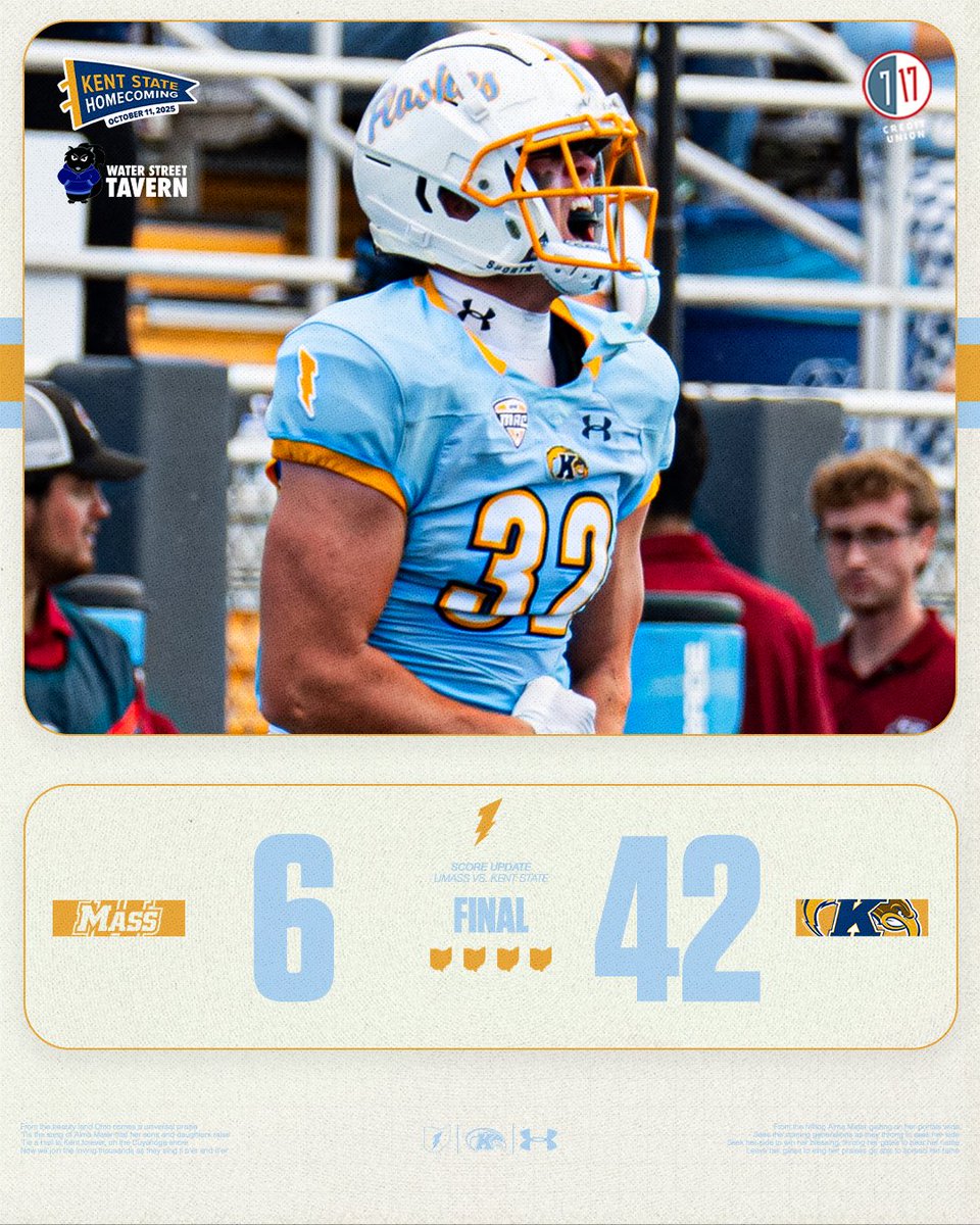 KentStFootball's tweet image. 𝗙𝗟𝗔𝗦𝗛𝗘𝗦 𝗪𝗜𝗡!

#GoFlashes⚡️ | #HAB1TS