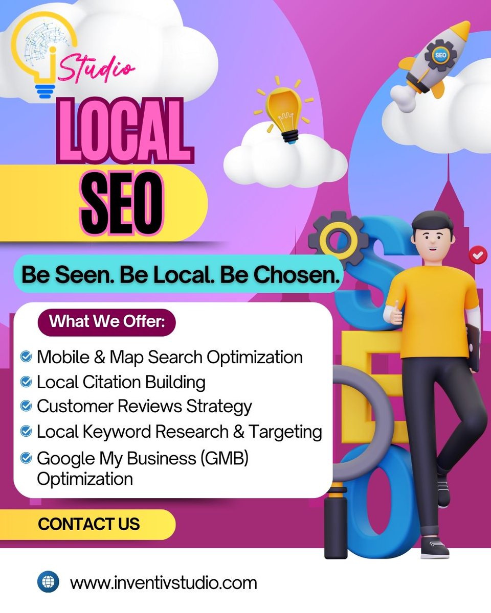 InventivTechno's tweet image. 📍 Boost your local visibility with Inventiv Studio’s Local SEO!
From Google Maps to mobile search, we help your business get found—and chosen.
✨ Local citations, reviews, keywords & more.
🔗 inventivstudio.com
#LocalSEO #HoustonSEO #BeSeenBeChosen