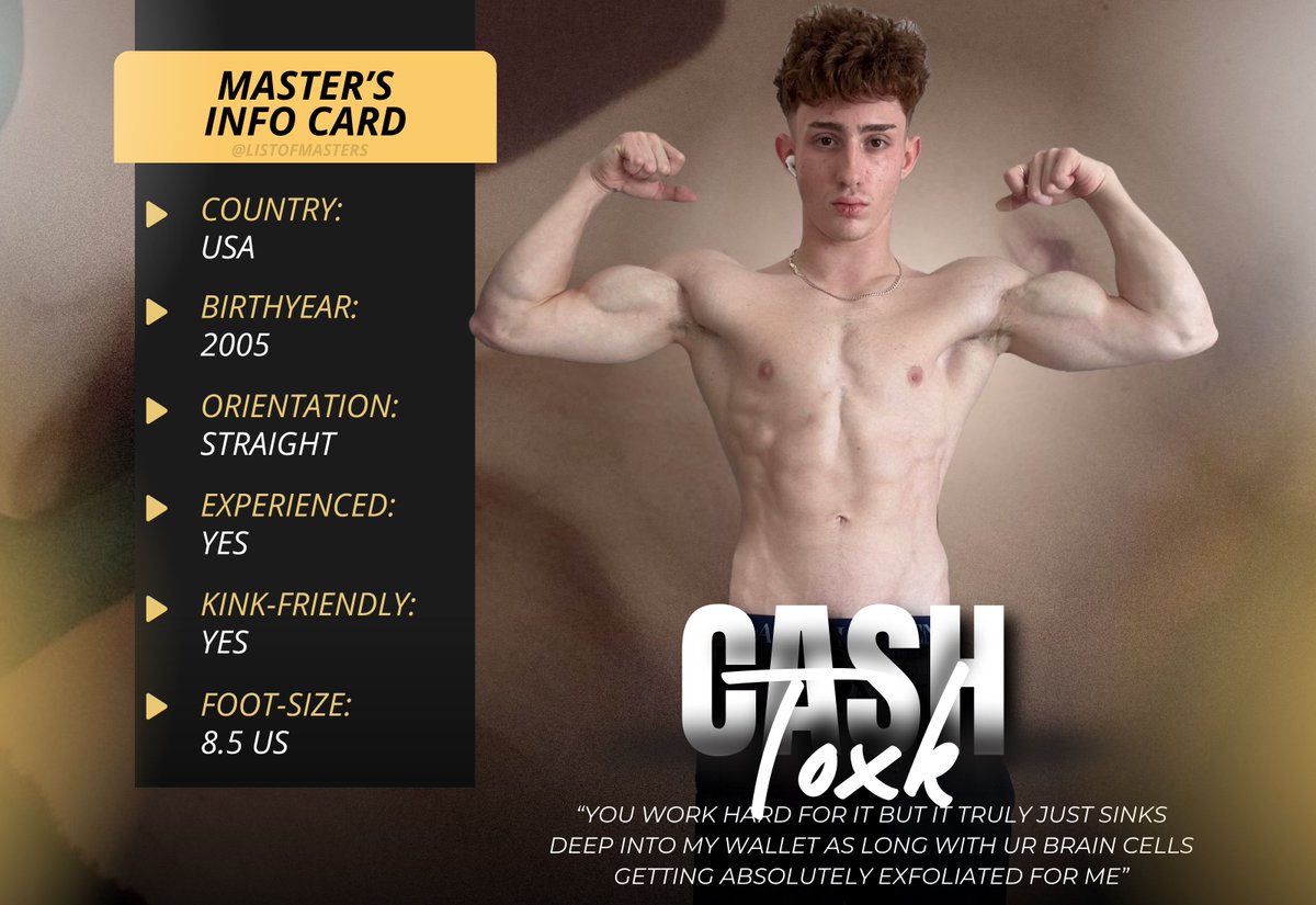 ⏺️#ListOfMasters  #88
⏺️Master: <a href="/CashToxk/">CashToxk</a>