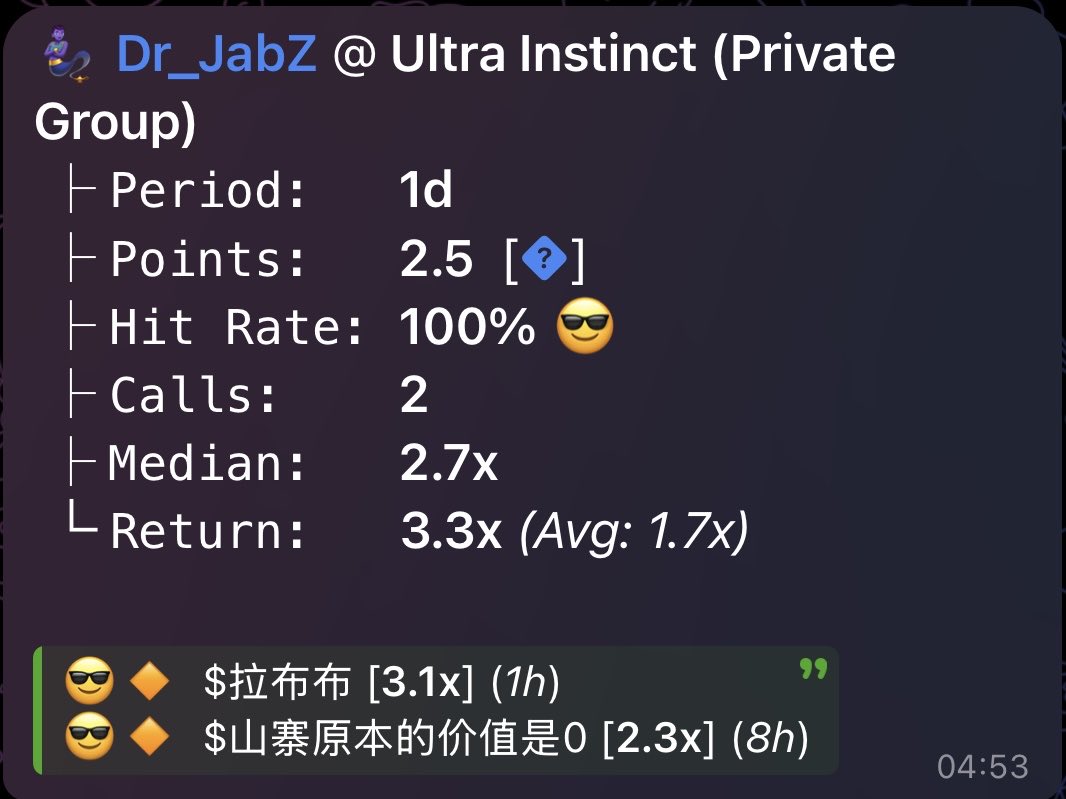 jabzmeta's tweet photo. What is the utility of being a Samurai?

Let me show you this past day in the private group ⚡️ https://t.co/ePvO2QL17x