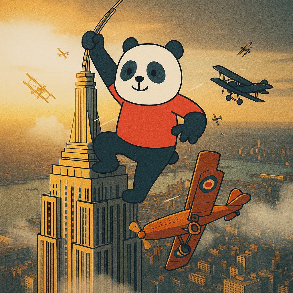 Pandupandas's tweet image. $PANDU Kong at the @EmpireStateBldg 🏙