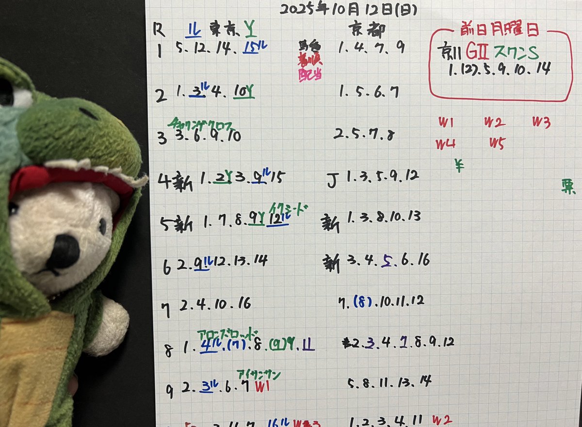 Forza_Bears's tweet image. 【日曜、ウマクマ🏇🐻ノ】
おはようございます、日曜🏇🐻です。
レース回顧はこの後ですが、3連休3連戦の中日。アイルランドTになりますが、旧府中牝馬Sの代わりなる第1回重賞。エリザベス女王杯のステップレースになりました。天気も回復しそうで力は出しやすい馬場にはなりそう。ただ今日は自信薄。