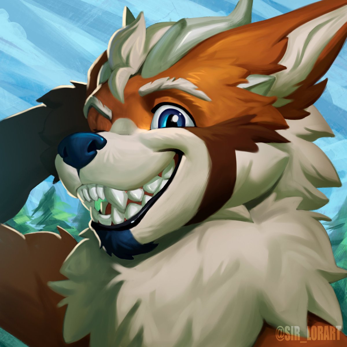 Cannot get over just how well this was done, many many thanks yet again <a href="/Sir_Lorart/">🌜Lorart🦖 (Commissions Open)</a> you always manage to stun me with your talents 🧡🤍💙