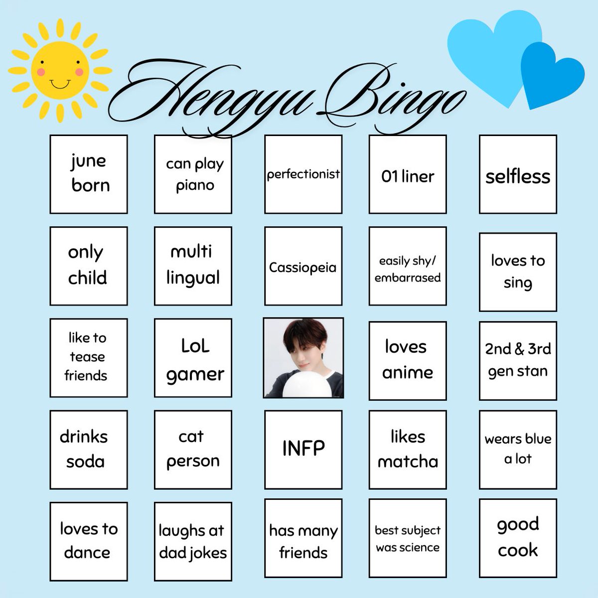 0jojo_k's tweet image. i made a hengyu bingo! qrt or reply with your results! &amp;lt;3
