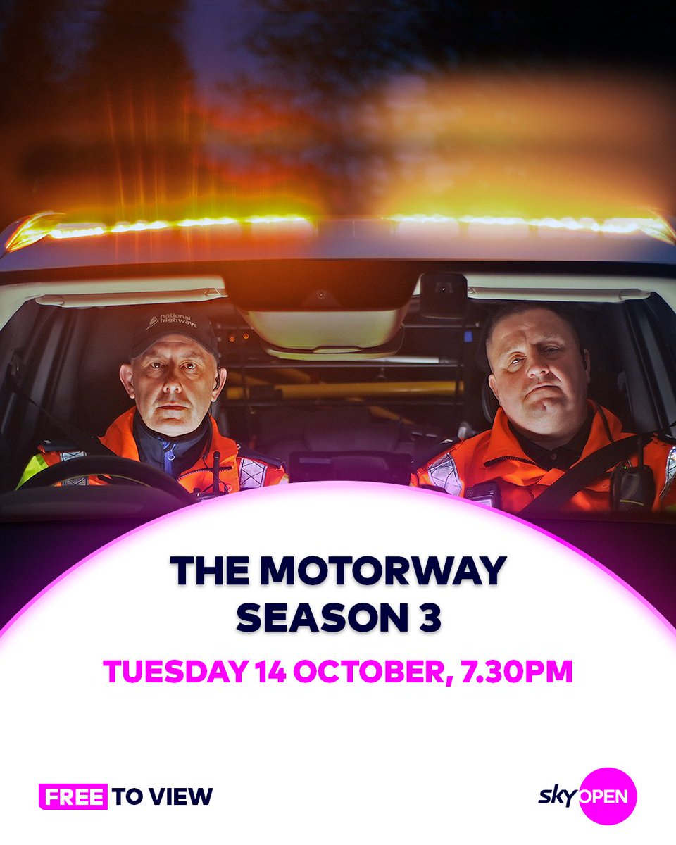 Britain’s fastest roads, watched 24/7 🚨

The Motorway Season 3 premieres Tuesday 14th October on Sky Open
