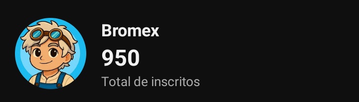 Muito estranho ontem msm eu vim aqui agradecer os 800 subs e dizer sobre como ta sendo e hj ja estamos quase com 1k..... o início é difícil porem sempre vai depender de vc..

Link youtube.com/@br0mex?si=q1a…