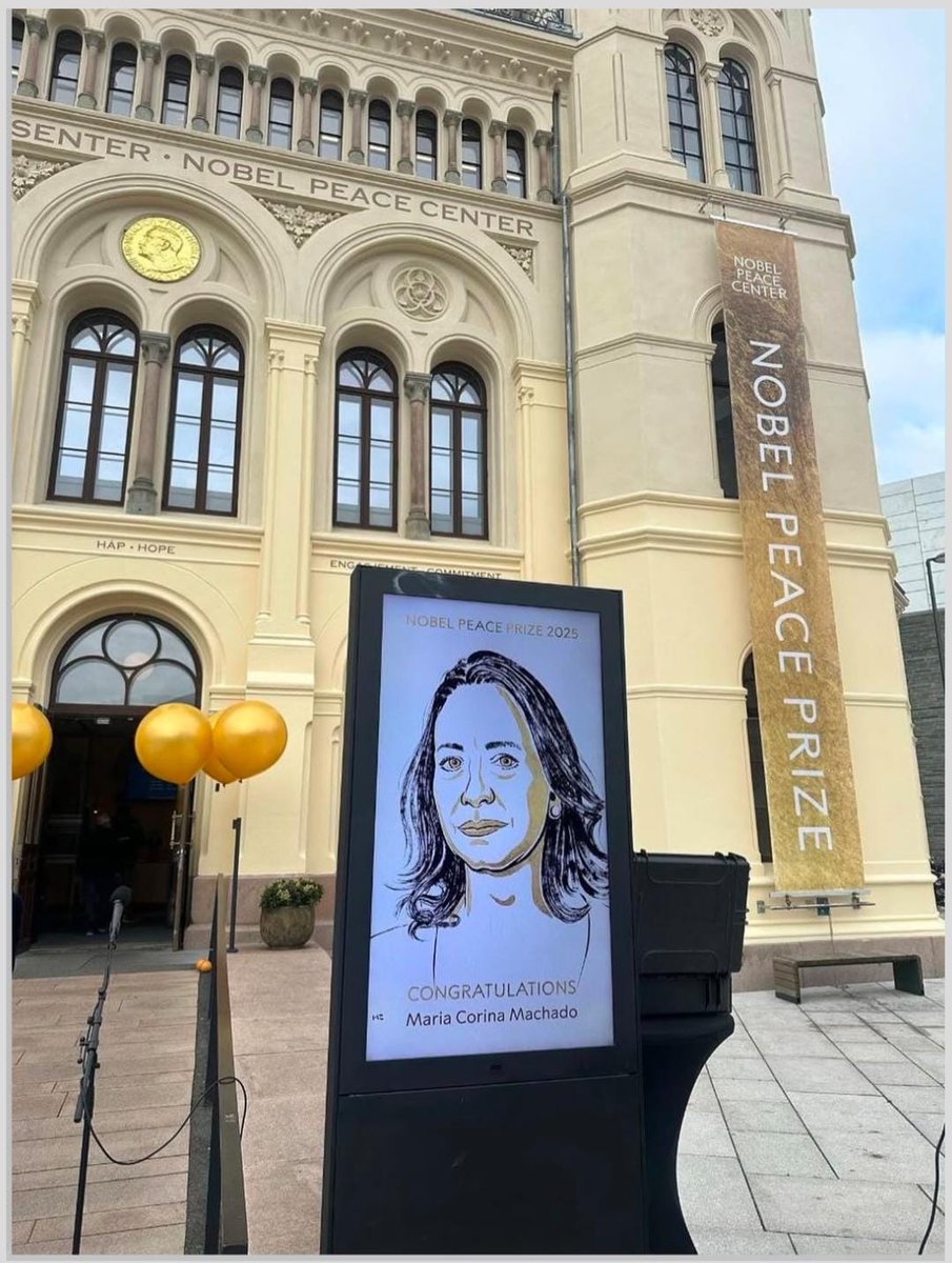 DBonyuet's tweet image. Querida @AlexaGomezDos, esas 🦂de oficio solo hablan estupideces
En cualquier lugar del mundo reconocen un #PremioNobelDeLaPaz (#NobelPeacePrize / #NobelPeacePrize2025) ...los medios le darán la cobertura necesaria y estará en los libros de historia
Pero además…