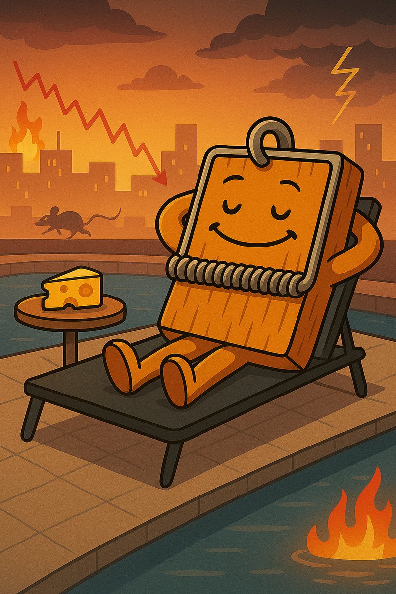 THE_RADTRAP's tweet photo. There's no need to jump on every new protocol or trend. These always come and go, passing like storms in the wind ⛈️ 

Simply hold what you believe in (🧀), be patient, and let the market (🐀) come to you

$RADTRAP knows that patience is power 🧀🐀🪤 https://t.co/HBDjWYOEy0