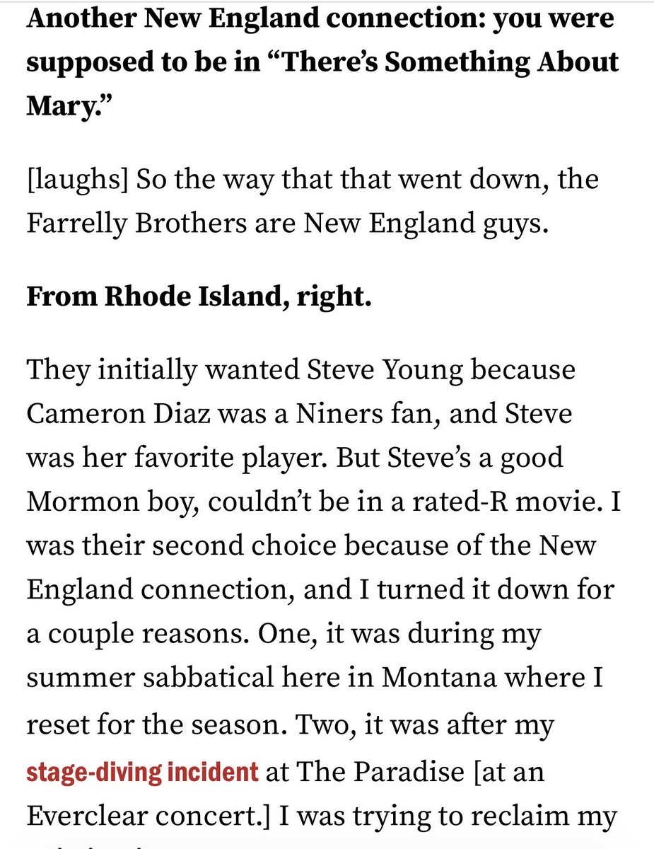 LaurenDaley1's tweet image. I asked Drew Bledsoe about roasting #TomBrady, life w Bill Belichick, the #Patriots season, and why he turned down Rhody’s Farrelly’s brothers 🤌

boston.com/sports/new-eng…