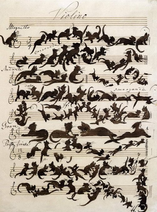 The Cat Symphony by Moritz von Schwind, 1868