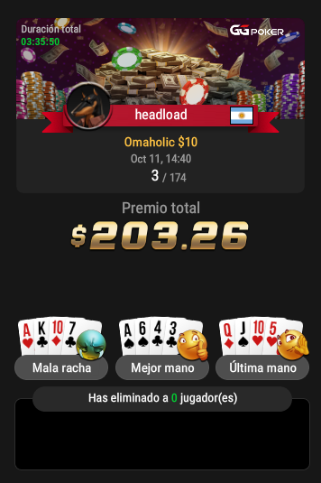 Headload's tweet photo. GGPoker Omaholic $10
https://t.co/oee5nTGAMB https://t.co/IKYZGEflXS