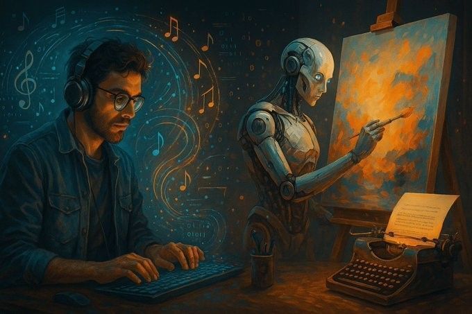 Ronald_vanLoon's tweet image. How #AI is Reshaping Creative Fields: Music, Writing and Art in the Age of #Algorithms
by @AiiotTalk
Learn more: buff.ly/q4pNCeY
#ArtificialIntelligence #AI #ML #DL
cc: @HaroldSinnott @gp_pulipaka @alvinfoo