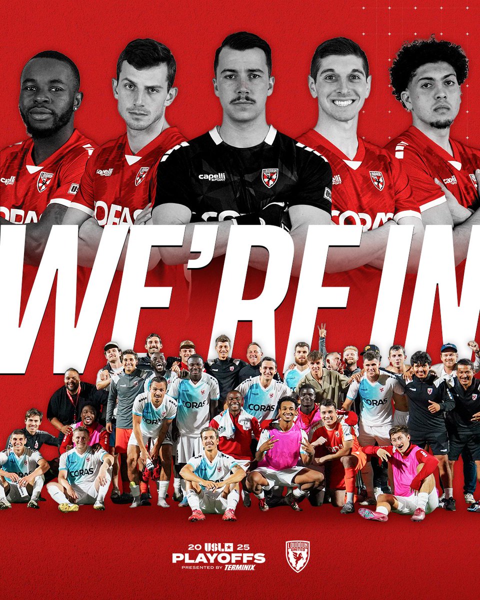 LoudounUnitedFC's tweet photo. HISTORY MADE❗️

For the first time in club history,  we are heading to the USL Championship Playoffs!!

@USLChampionship https://t.co/wUAcqi46eG