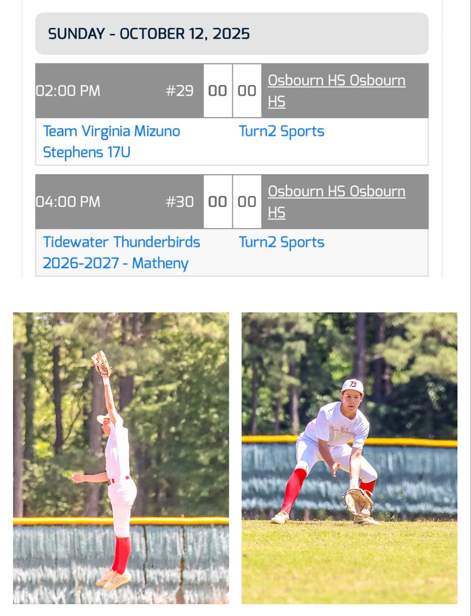 Joey_Chwalik's tweet image. Find me tomorrow with @Turn2Sportsinc at @OneOsbourn @OsbournEagles #baseball fields
@BaseballFactory @VarsityVirgini1 @vabaseballtourn @Turn2Sportsinc @5StarScout_2029 @NB_Baseball @PoqBaseball @NCSA_Baseball #utilityplayer #classof2029