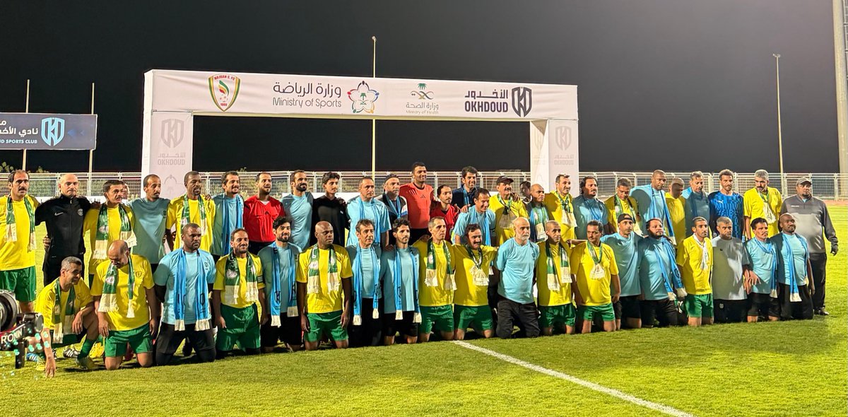 Saqor241's tweet image. مبادرة تسهم في تحقيق مستهدفات رؤية المملكة 2030، من خلال رفع متوسط الأعمار إلى 81 عامًا عبر تعزيز جودة الحياة.
 منافسة الأخدود و #نجران تبقى داخل الملعب، أما خارجه فهم وجهٌ واحد يمثل المنطقة بكل فخر ووحدة هدف ..💚❤️💛..💙🤍
شكرا وزارة الصحة ،وزارة الرياضة
الدكتور إبراهيم هميم❤️…