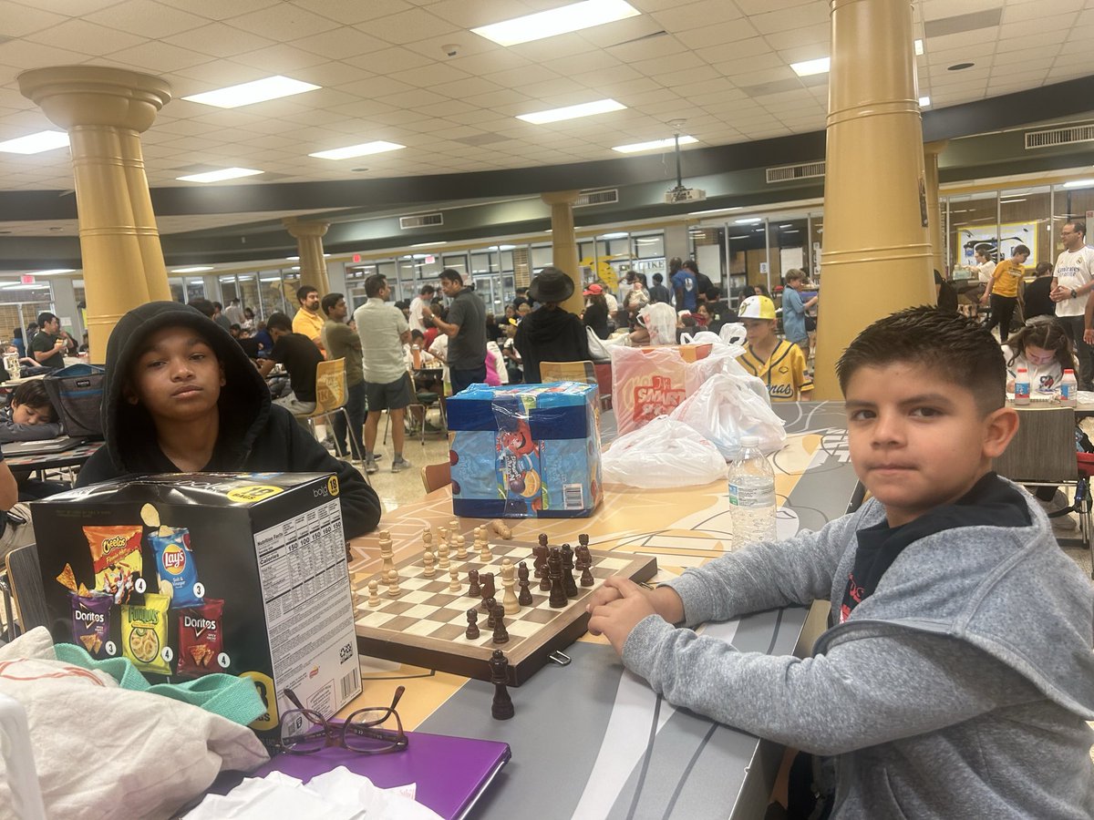 First chess tournament of the season.♟️
<a href="/KindellReynolds/">Mrs. Kindell Reynolds</a> <a href="/MrsLDino/">Lisa Dino</a> <a href="/HarrisElem_Aisd/">Harris Elementary AldineISD</a>