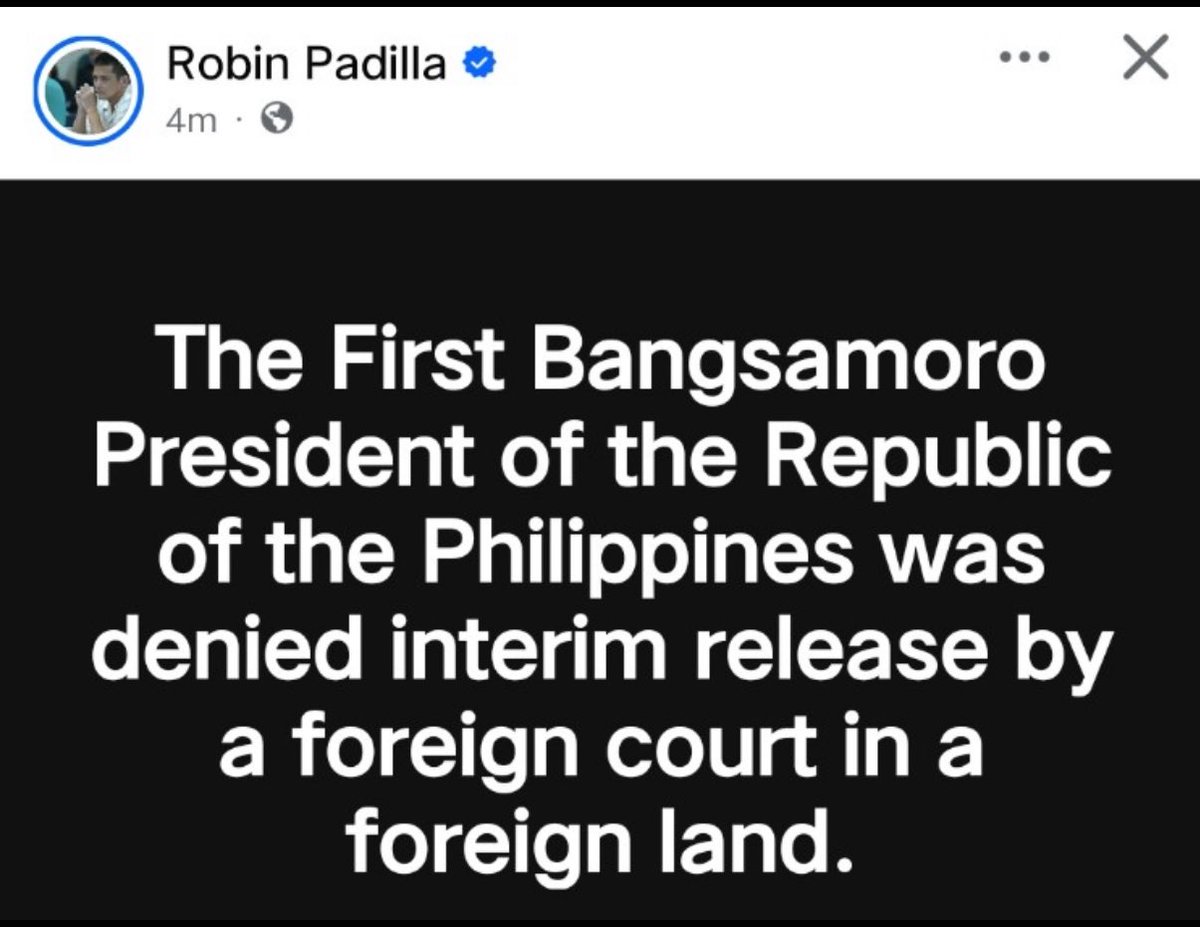 arthurXadvocate's tweet photo. Did you know?

Rodrigo Duterte is the first Asian former Head-of-State to be indicted by the ICC, and the first suspect to be flown to The Hague in Netherlands where the court is based in over three years.

It is the stupidity of people like this dumbest Senator of the Republic that helped bring the self-confessed murderer to sure accountability.