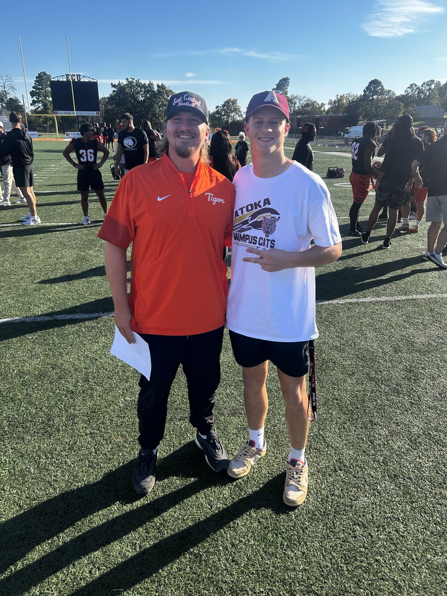 Had a great time <a href="/ECUTigersFB/">ECU Tigers Football</a> on a game day visit! Thank you for the invite <a href="/CoachBVOdom/">Coach Broderic Odom M.Ed.</a>!