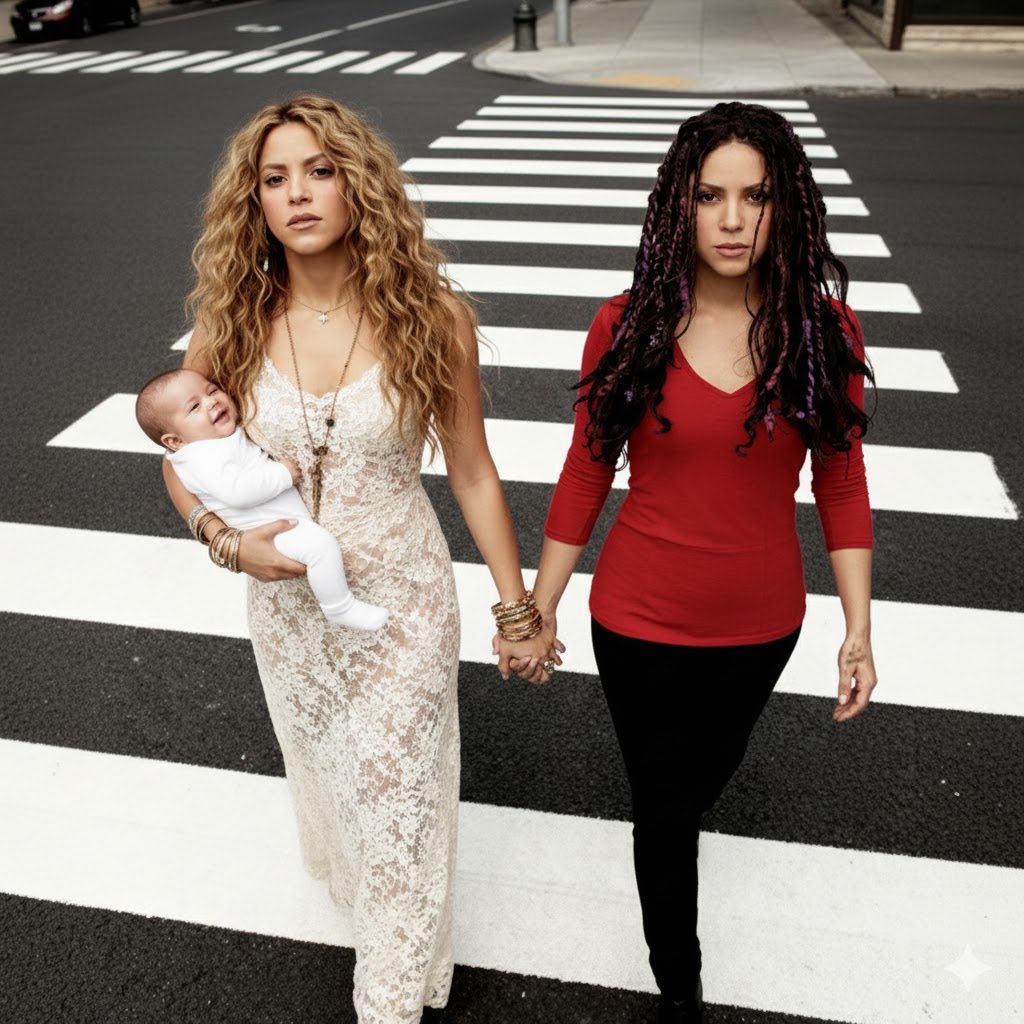 fentymebarak's tweet image. Los mejores álbumes de Shakira caminando juntos.