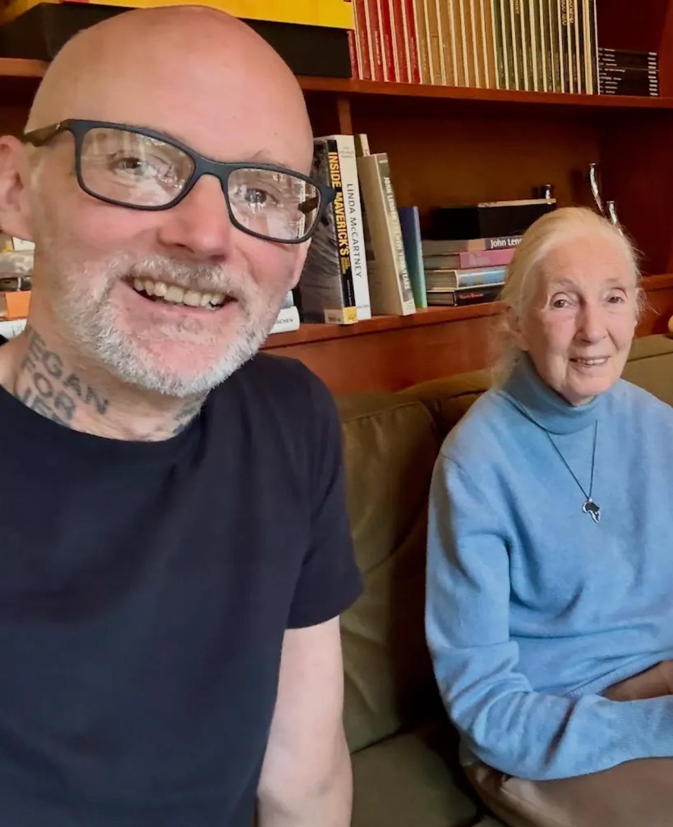 market_sleuth's tweet image. Moby has been one of my favorite techno artists for decades. What I didn’t know is that he & Jane Goodall were close friends. He interviewed her shortly before her death. Good people attract good people. 💯😊