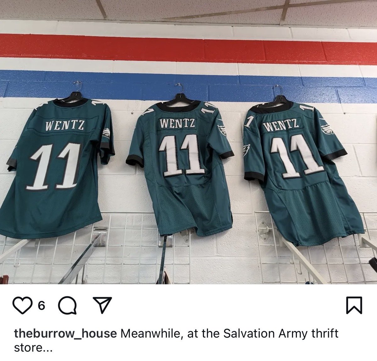realEricStern's tweet photo. Geez. The Salvation Army will take anything these days. https://t.co/7YwLLwmNef