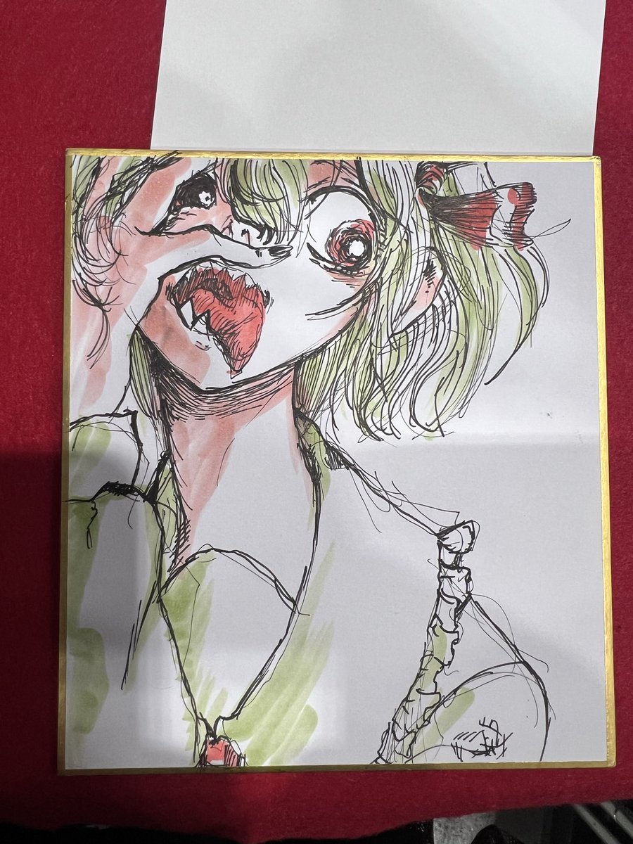 ルーミア色紙もう一枚描いた
だすぜ