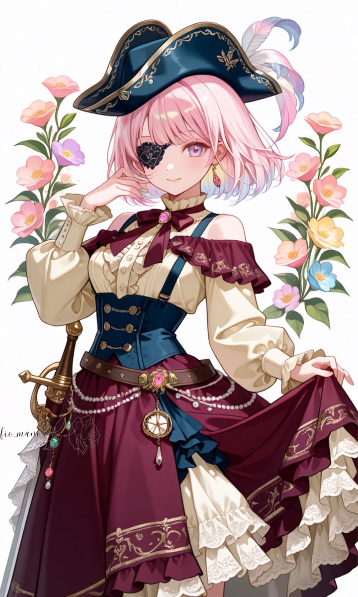 fio_mano's tweet image. #毎日ロリータファッションを貼る
  #白苺このは 
海賊風ロリータファッション
