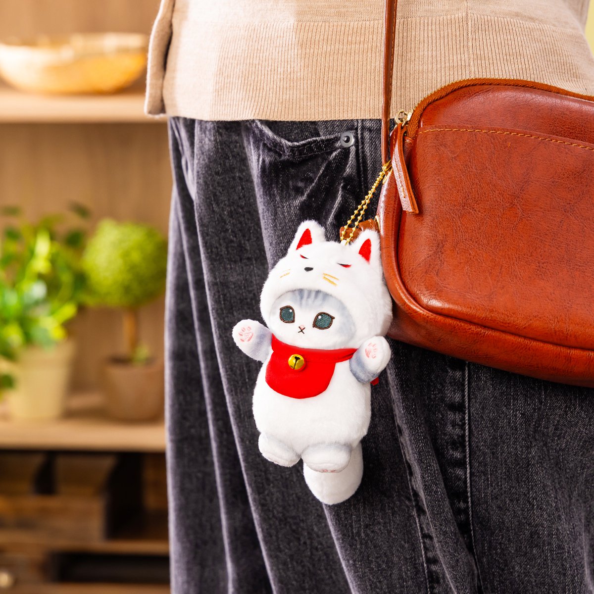 🍁新商品🍁 #mofusand 『尻尾ぶらりん 信楽たぬきにゃん / お稲荷