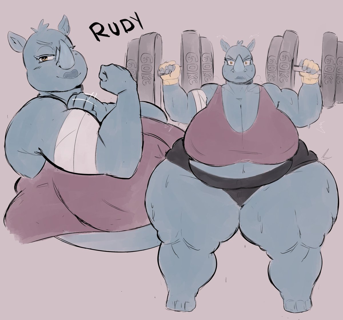 Meet Rudy! Another one of the little blue mouse's friends! :3
