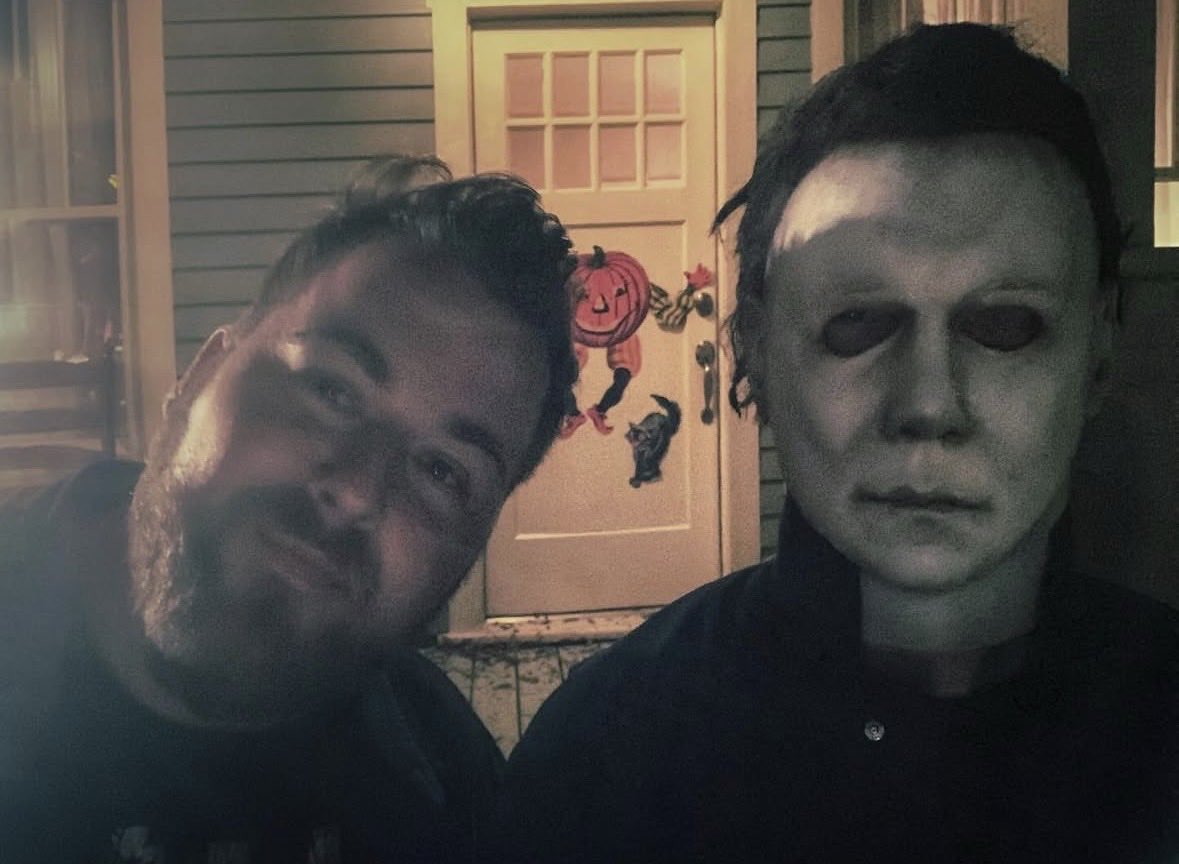 SourceHalloween's tweet image. New Halloween Kills behind the scenes posted by Bryan Moss 🔪