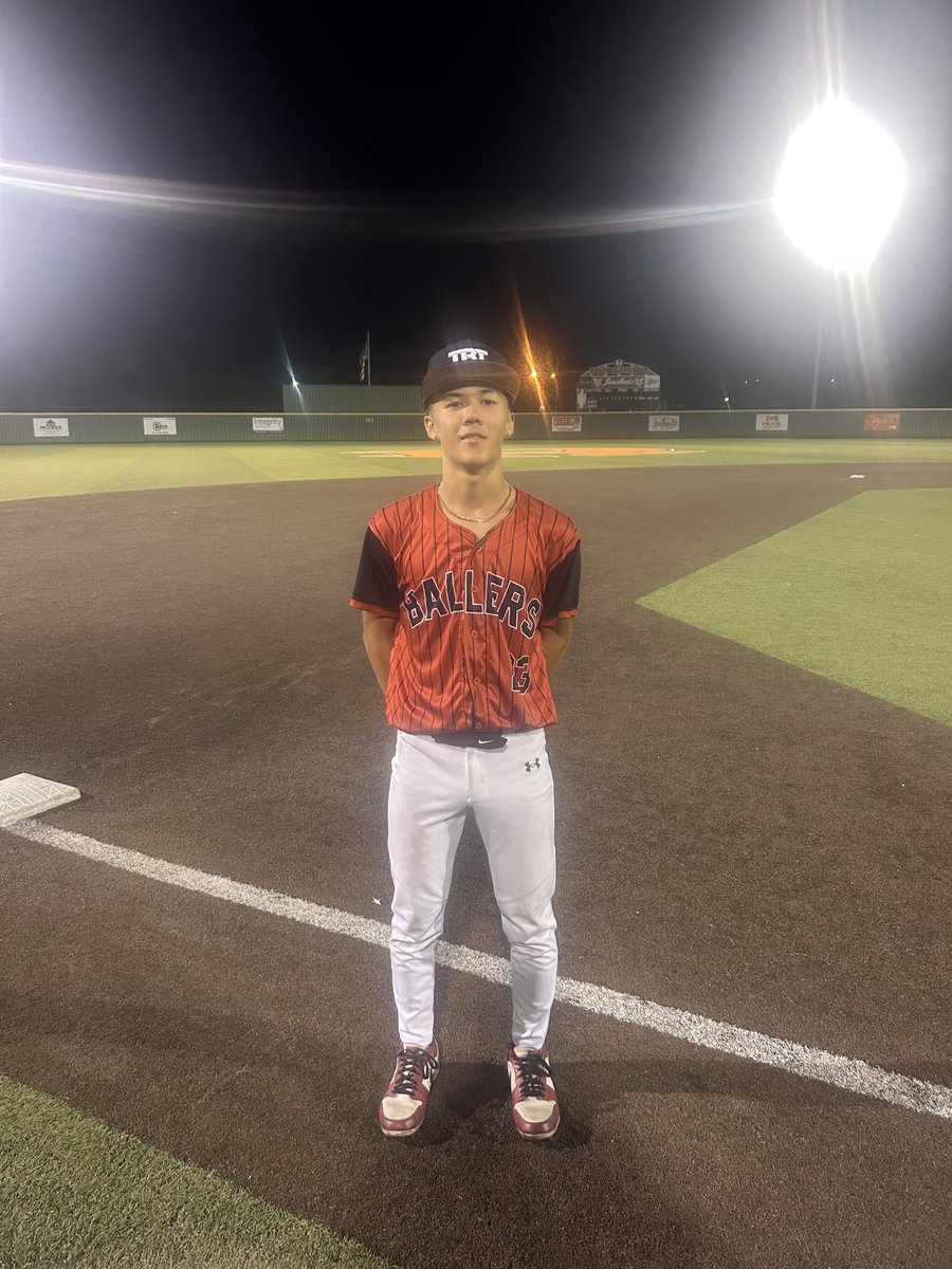 F: <a href="/TBTTexas/">TBT Texas Baseball</a> 16u Coronado 5, Farmersville High School 3
PoG: Aaron Hime 2.1 IP, 4 K, 0 R